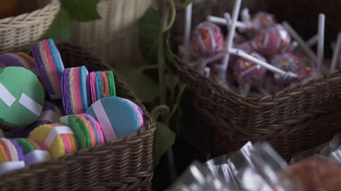 Mexican candy - box full of obleas Stock Footage 119398527