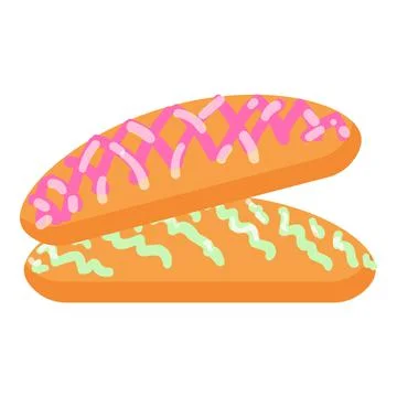 Mexican candy icon cartoon vector. Spicy food Ilustração Stock