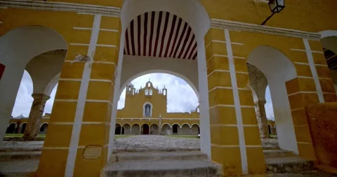 Mexican Catholic Convent San Antonio de Padua, Izamal Stock Footage 138968614