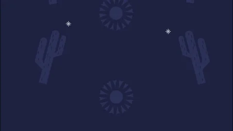 Mexican celebration party with cactus pattern animation Stock Footage 179537422