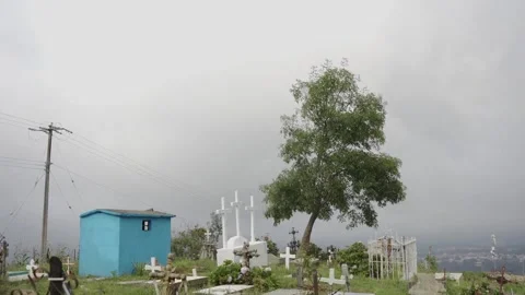 Mexican cemetery. 库存影片 248001933