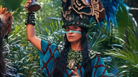 Mexican Chichen Itza Mayan Tribe Member Editorial People Person Indigenous Stock Footage 280704763