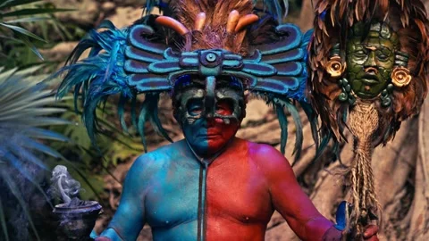 Mexican Chichen Itza Mayan Tribe Member Editorial People Person Indigenous Vidéo 280704823