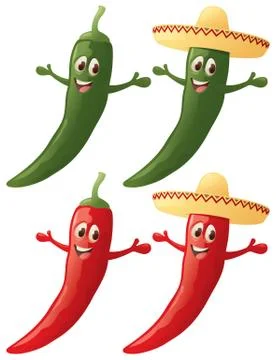 Mexican chili Illustrazione stock