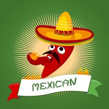 Mexican chili Stock Illustration