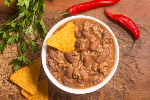 Mexican Chilly Beans Stock Photos