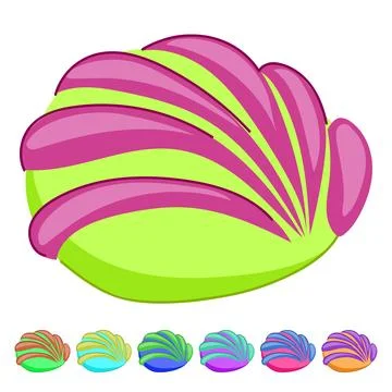 Mexican concha sweet bread vector graphic Stockillustratie