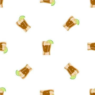 Mexican drink pattern seamless vector Illustrazione stock