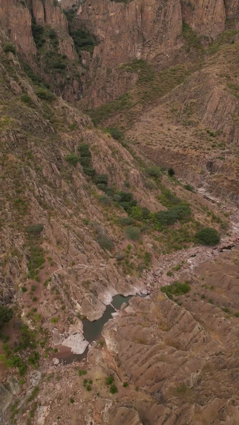 Mexican Durango dessert surrounded by cliffs and rocks Видео 297869547