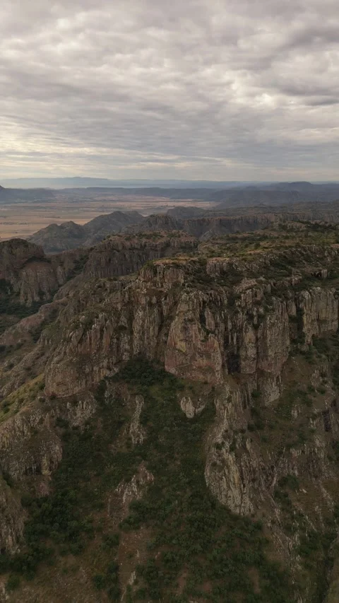 Mexican Durango dessert surrounded by cliffs and rocks Stock Footage 297869603