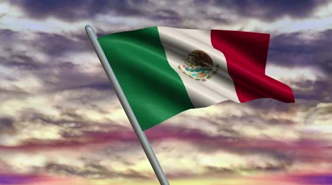 Mexican Flag Animation – 4K Resolution Ultra HD Видео 41796946