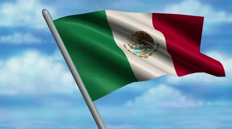 Mexican Flag Animation – 4K Resolution Ultra HD Vídeo Stock 41797049