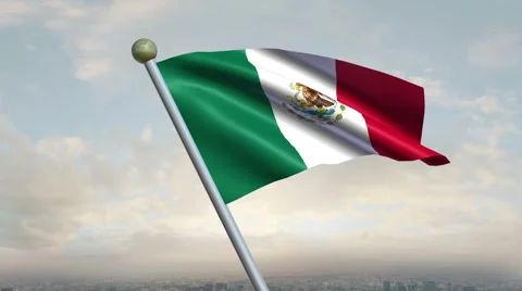 Mexican Flag Animation 動画素材 40242752