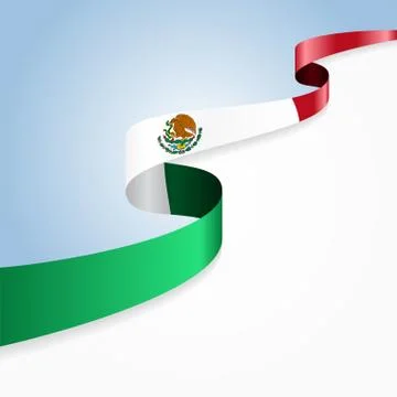 Mexican flag background. Vector illustration Stock Illustration