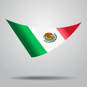 Mexican flag background. Vector illustration. Stock Illustration
