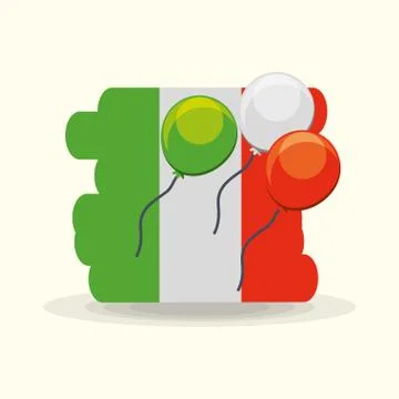 Mexican flag design Ilustración de archivo