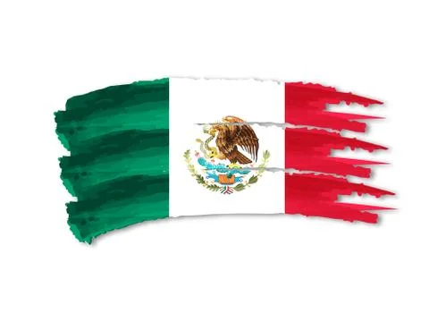 Mexican flag Stock Illustration