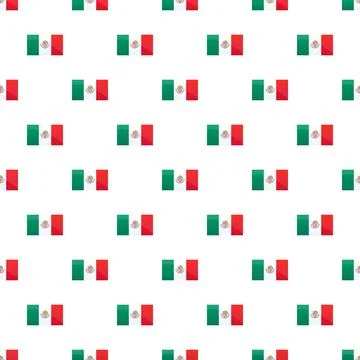 Mexican flag pattern creating a background texture Stock Illustration