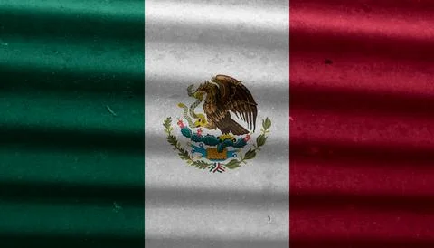 Mexican flag texture as a background Illustrazione stock