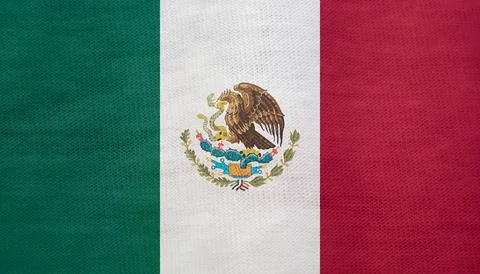 Mexican flag texture as a background Stock Photos