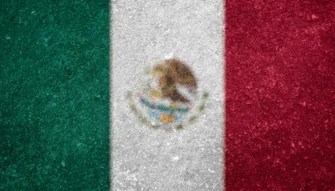 Mexican flag texture as a background 스톡 사진