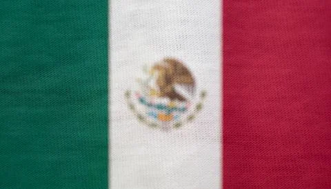Mexican flag texture as a background 스톡 사진