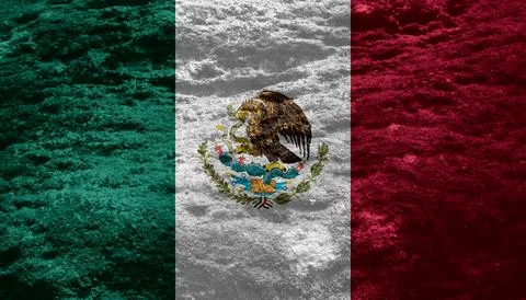 Mexican flag texture as a background Stock Photos