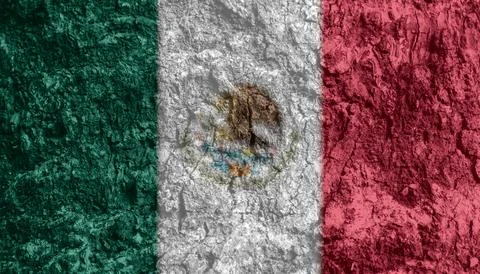 Mexican flag texture as a background Stock Photos