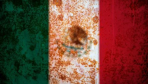 Mexican flag texture as a background Stock Photos