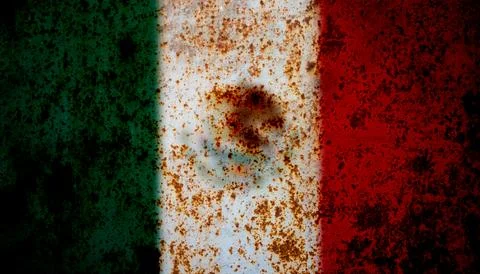 Mexican flag texture as a background 스톡 사진