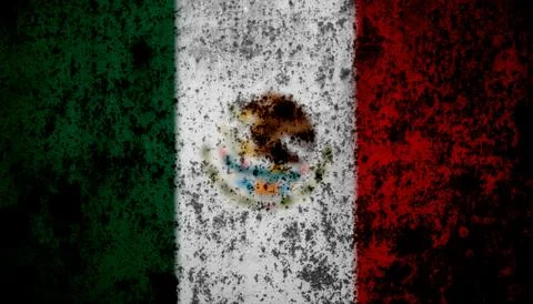 Mexican flag texture as a background Stock Photos
