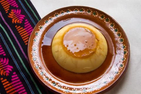 Mexican flan Stock Photos