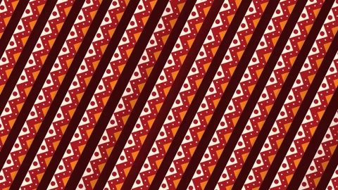 Mexican Folk Art Pattern Diagonal Stripes Hispanic Heritage Celebration Back Stock Footage 342834244
