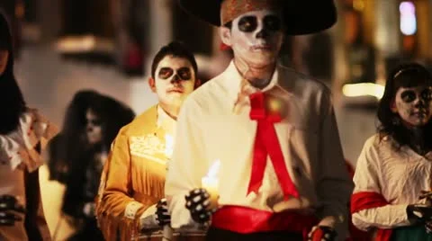 Mexican folklore day of the dead Stock Footage 20615922