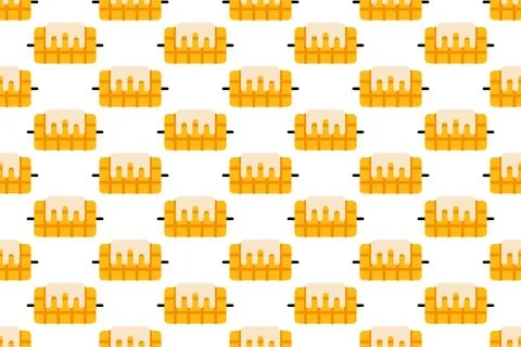 Mexican food seamless pattern background template Stock Illustration