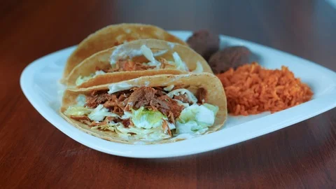 Mexican food on the table Stock Footage 103222992