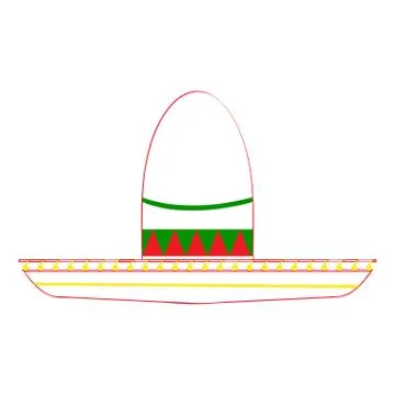 Mexican hat icon Stock Illustration