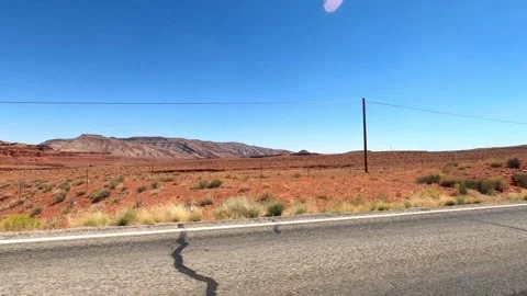 Mexican Hat, Utah August 06 2023 Timelapse Driving Valley Of The Gods Stock Footage 304599171