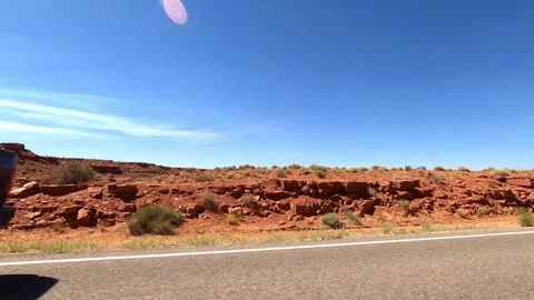 Mexican Hat, Utah August 06 2023 Timelapse Driving Monument Valley Forest Gump 스톡 동영상 304603377