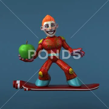 Mexican hero - 3D Illustration Stock Illustration