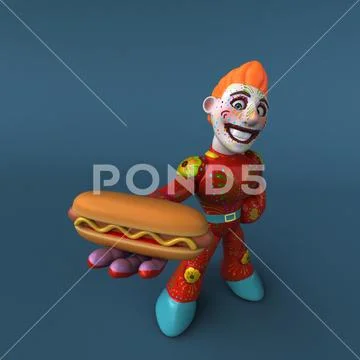 Mexican hero - 3D Illustration Stock Illustration