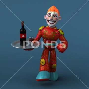 Mexican hero - 3D Illustration Stock Illustration