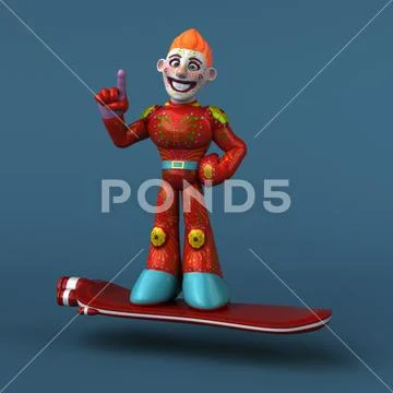 Mexican hero - 3D Illustration Stock Illustration