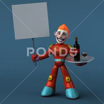 Mexican hero - 3D Illustration Stock Illustration