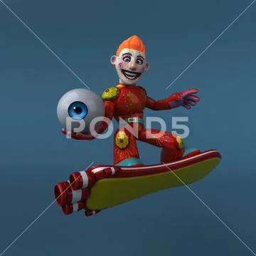 Mexican hero - 3D Illustration Stock Illustration