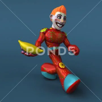 Mexican hero - 3D Illustration Stock Illustration