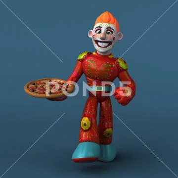 Mexican hero - 3D Illustration Stock Illustration