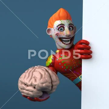 Mexican hero - 3D Illustration Stock Illustration
