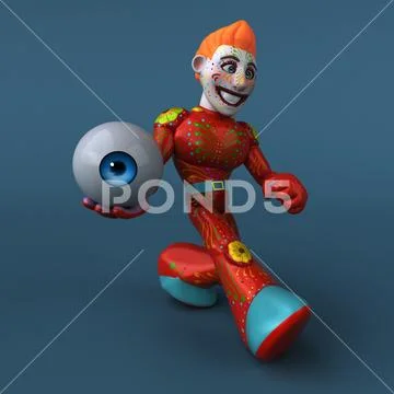 Mexican hero - 3D Illustration Stock Illustration