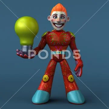 Mexican hero - 3D Illustration Stock Illustration